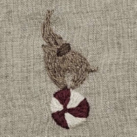 Circus Brown Elephant (3x6cm)