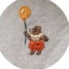 Bear with Balloon (2.9x5.5cm)