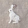 White Hare (2.9x4.2cm)